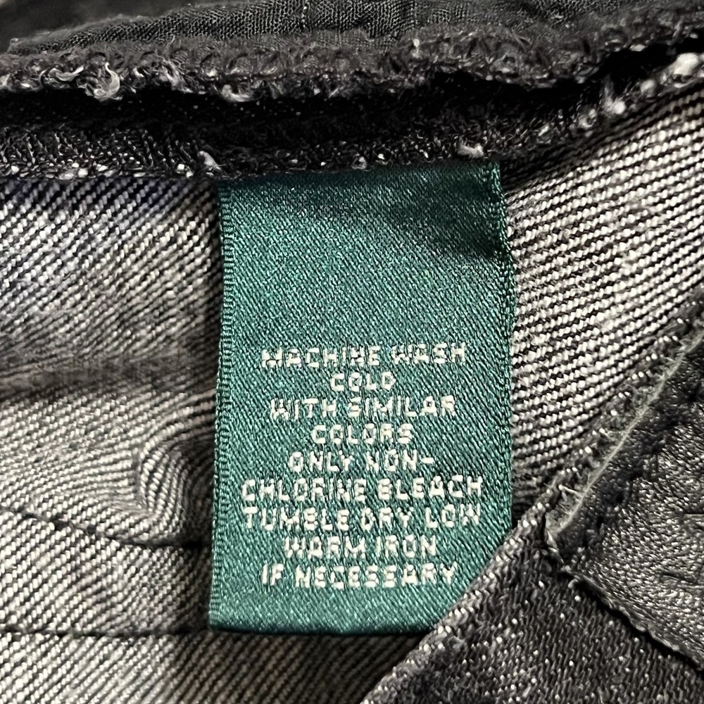 Ralph Lauren Classic Straight Jeans 4 Black Lauren Jeans Co. LRL Denim - Picture 9 of 16